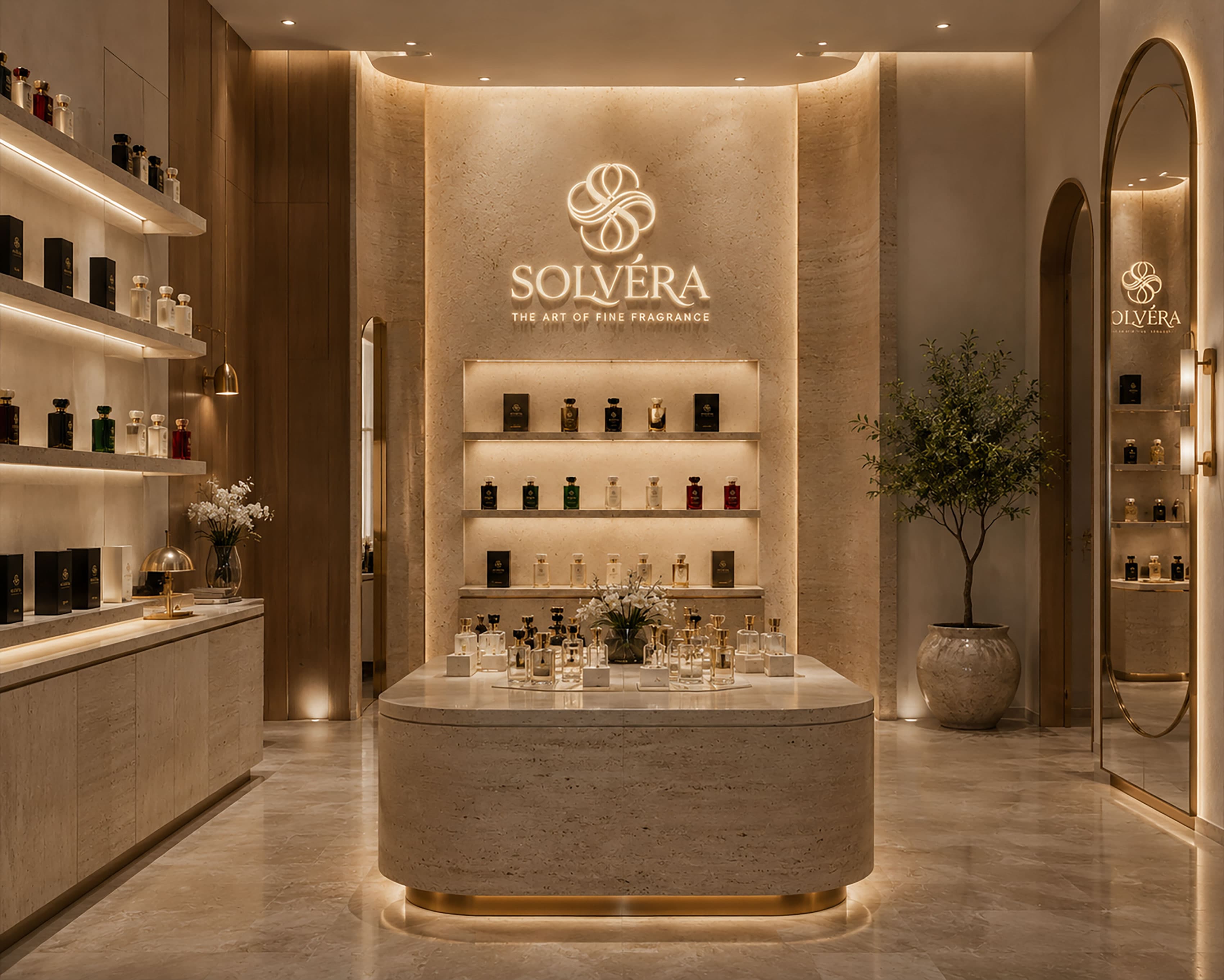 SOLVÉRA fragrance boutique interior