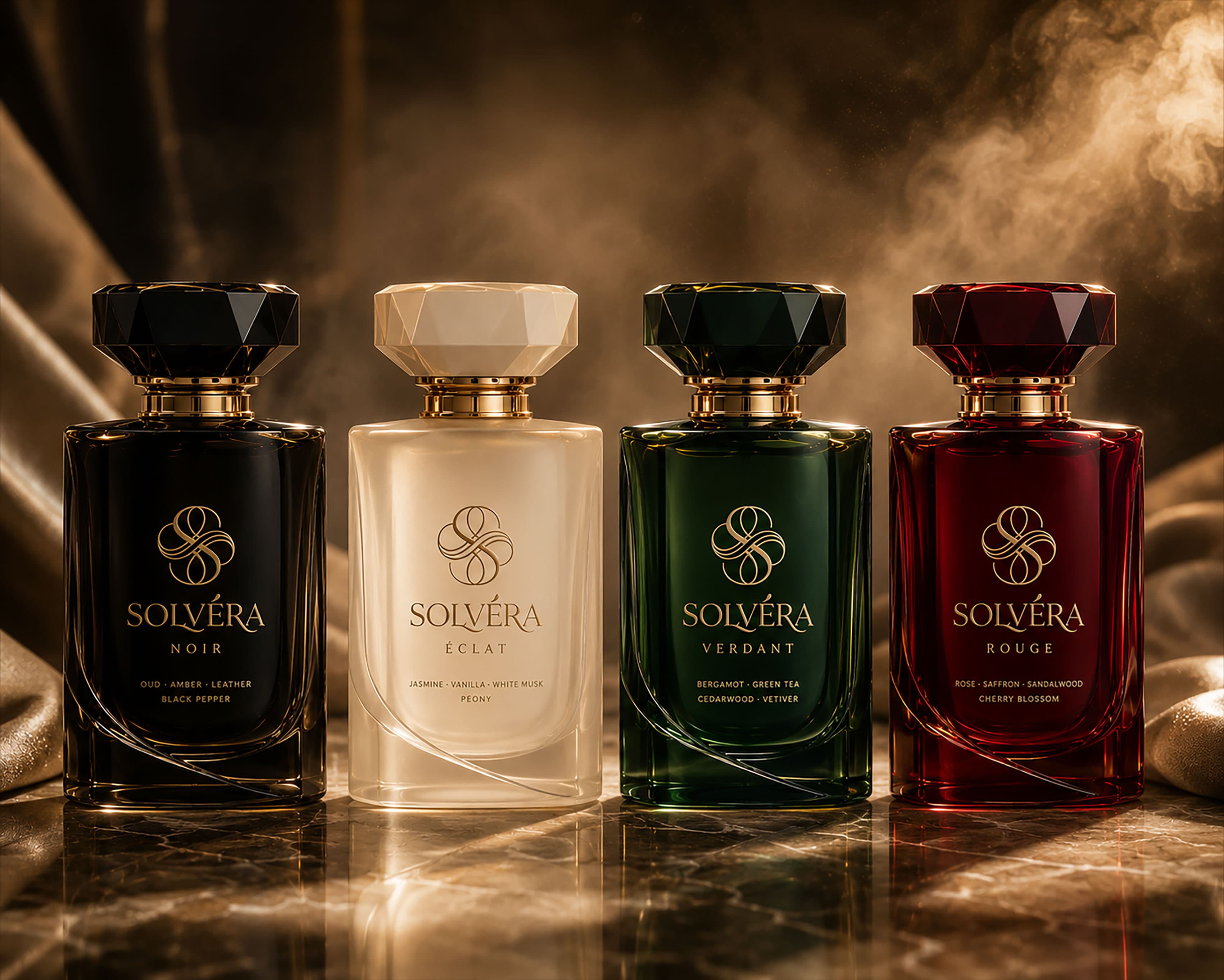 SOLVÉRA brand identity application