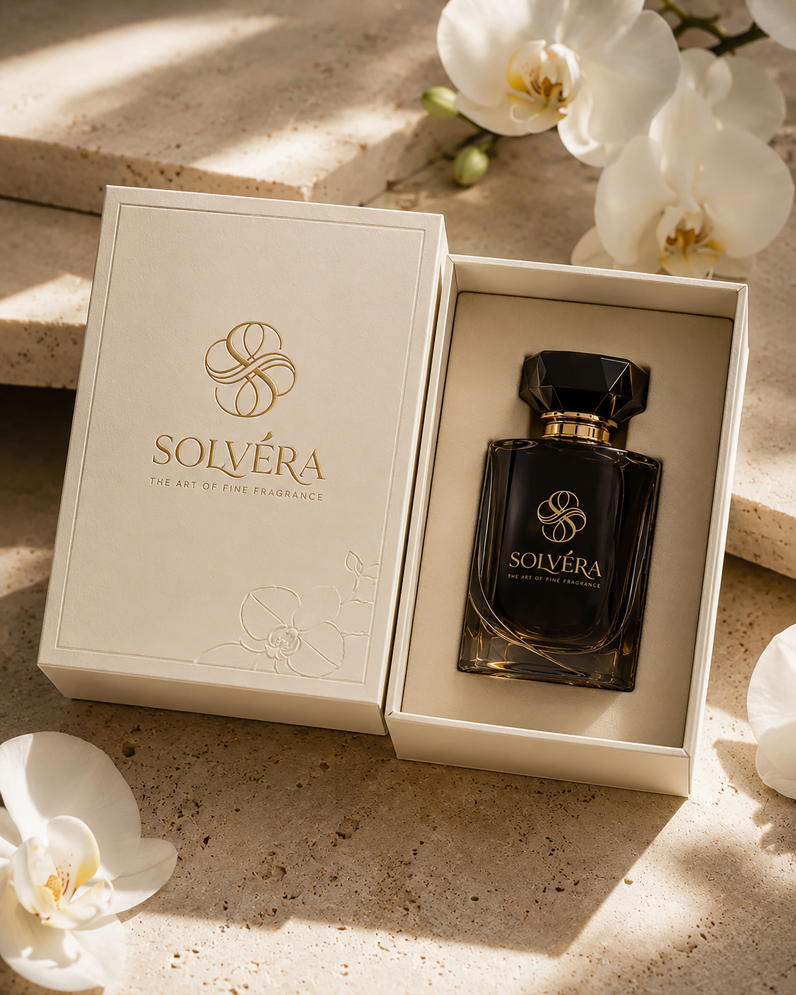 SOLVÉRA brand identity application